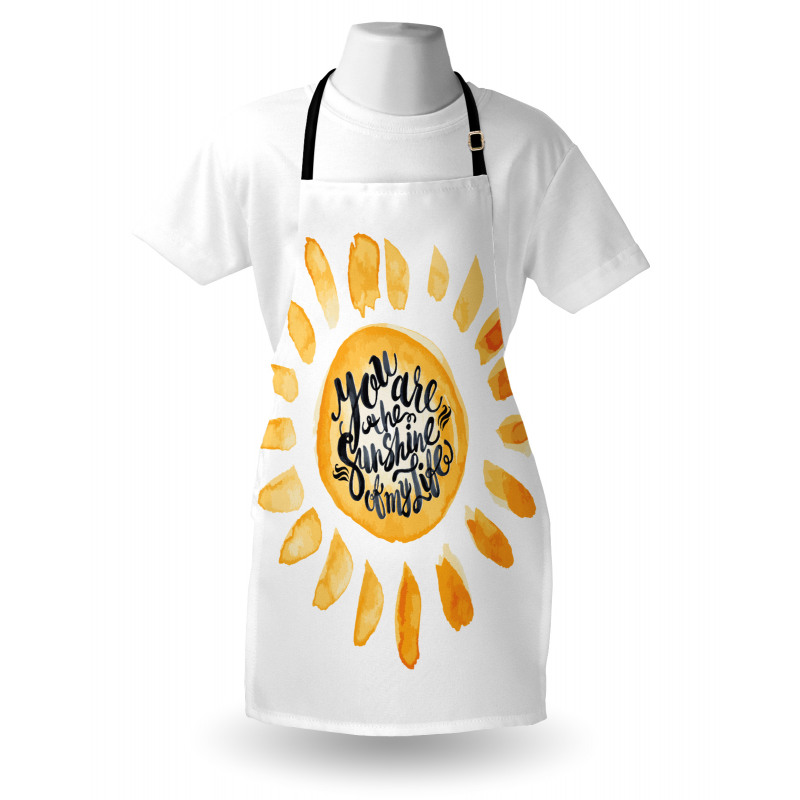 Watercolor Effect Sun Apron