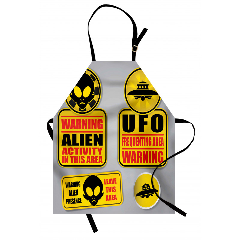 Warning Alien Danger Apron