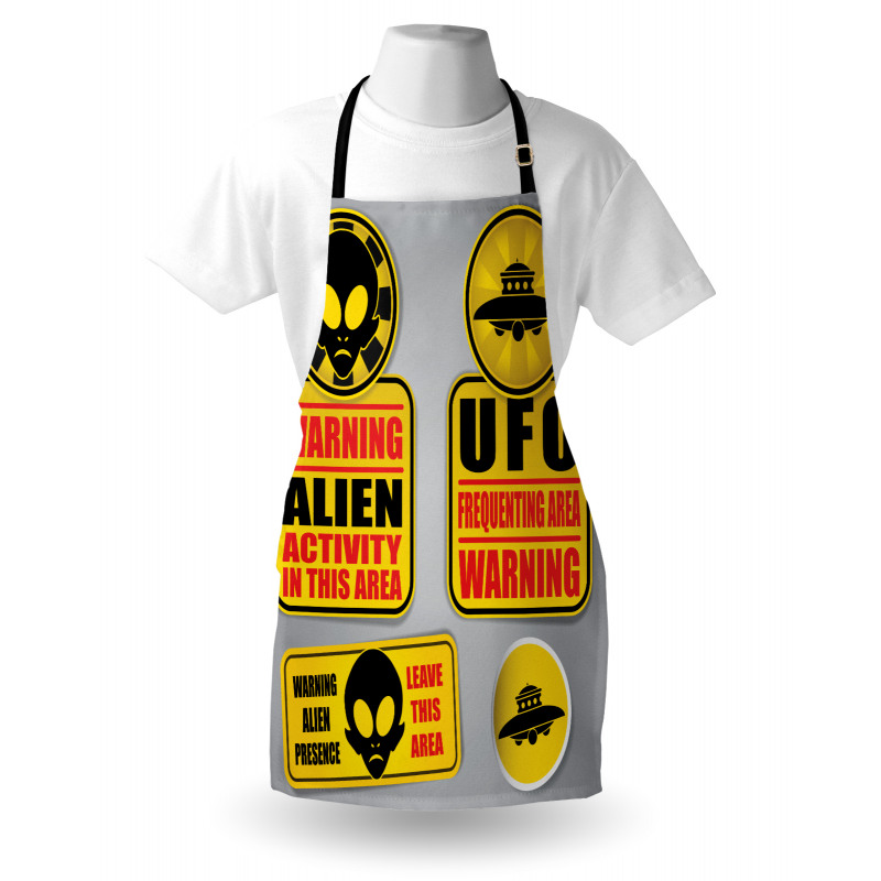 Warning Alien Danger Apron