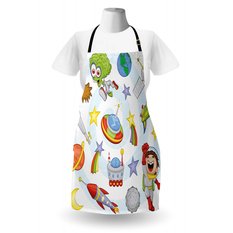 Kids Outer Space Earth Apron