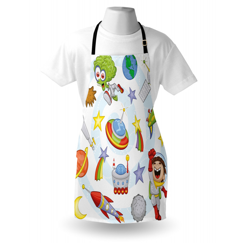 Kids Outer Space Earth Apron