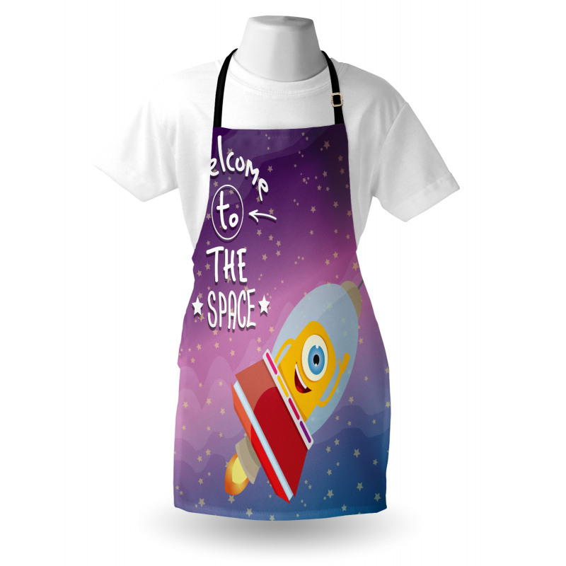 Spaceship Alien Kids Apron