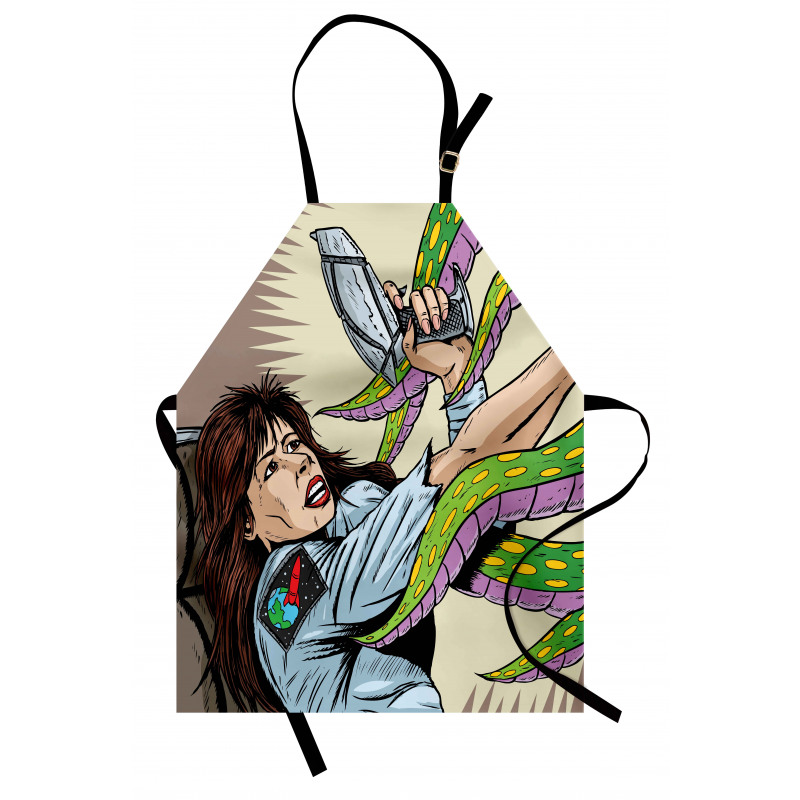 Alien Attack Astronaut Apron