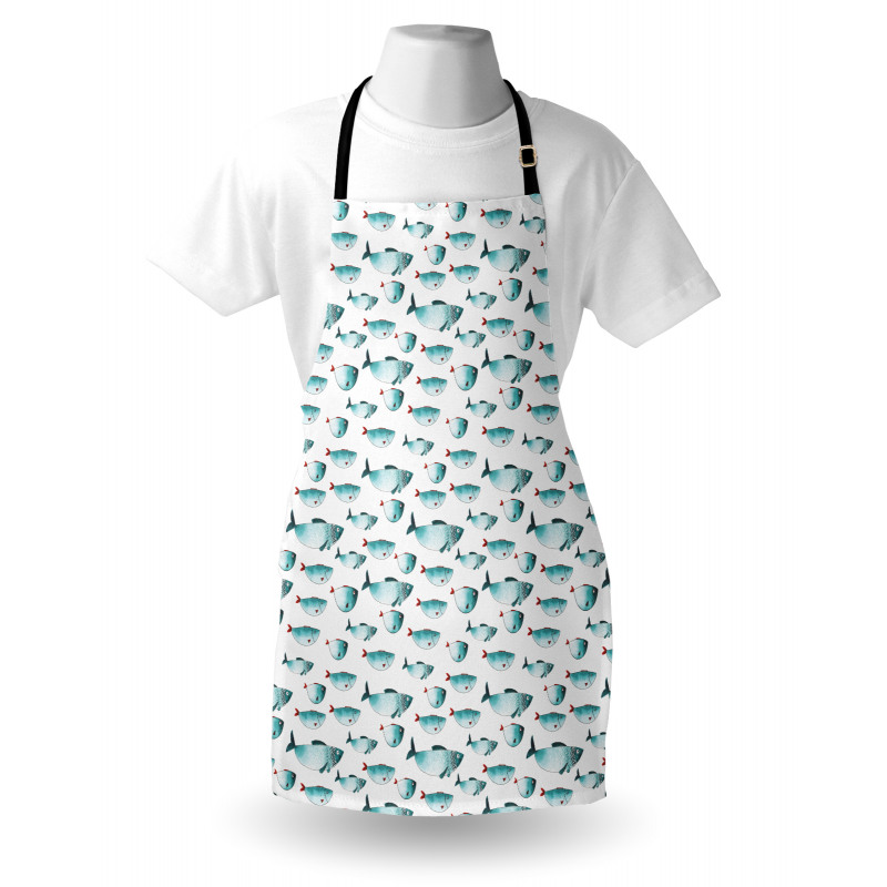 Watercolor Marine Animal Apron