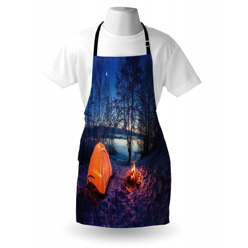 Night Camping Adventure Apron