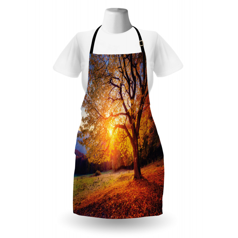 Autumn Fall Tree Leaves Apron