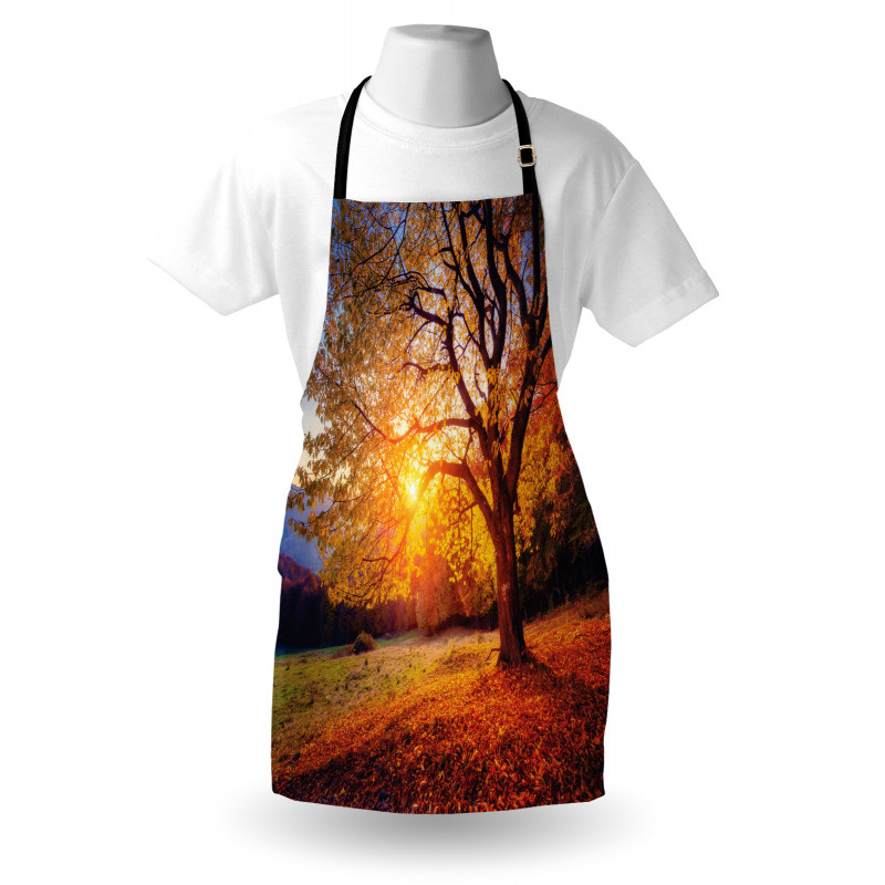 Autumn Fall Tree Leaves Apron