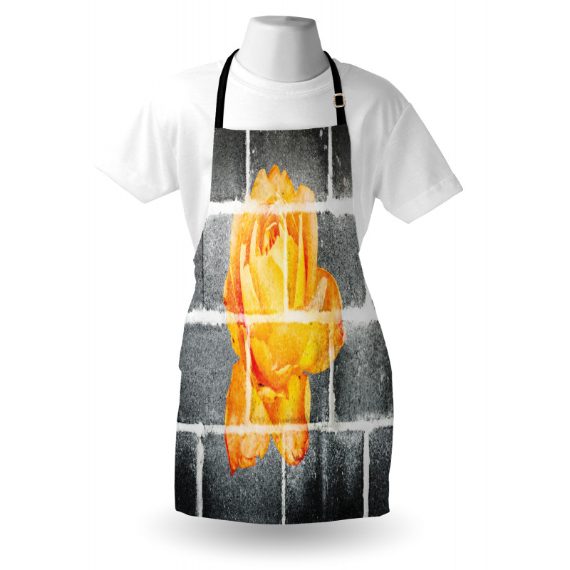 Warm Rose Brick Wall Apron