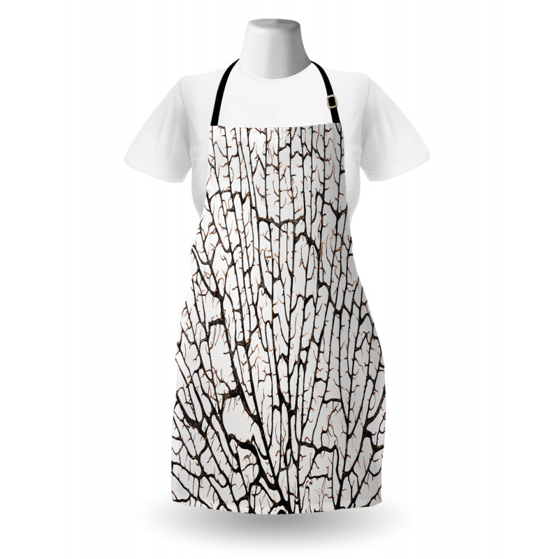 Cracked Branch Brown Apron