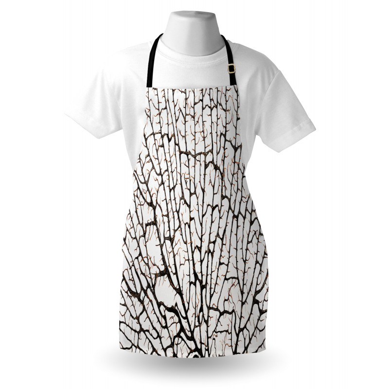 Cracked Branch Brown Apron
