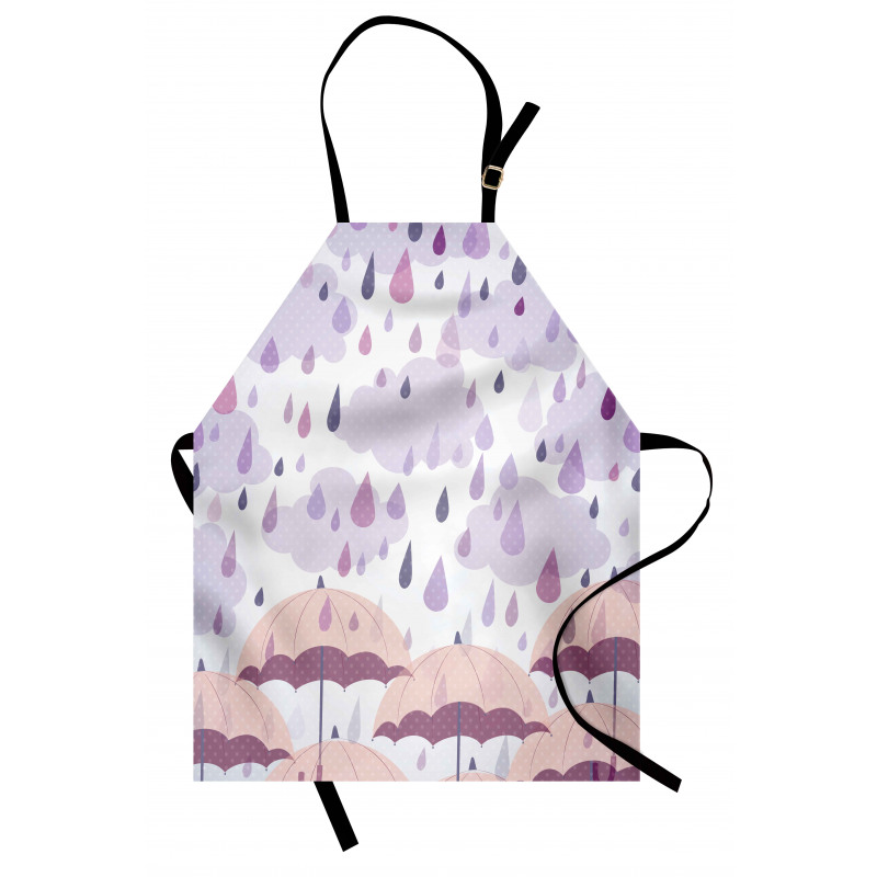 Pink Umbrellas Rain Apron