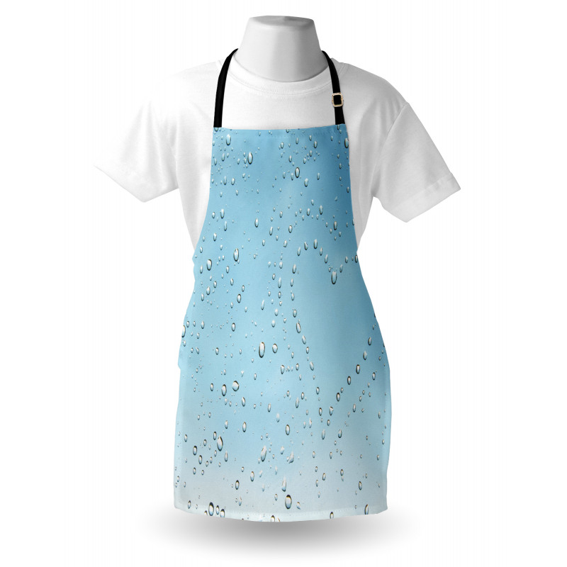 Heart from Droplets Rain Apron