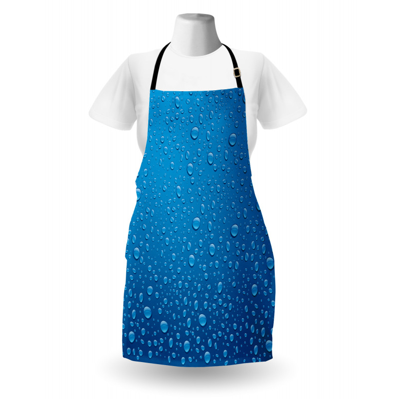 Water Drops Aquatic Rain Apron