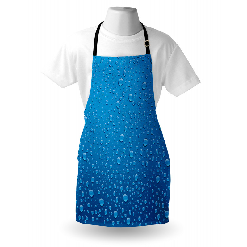 Water Drops Aquatic Rain Apron