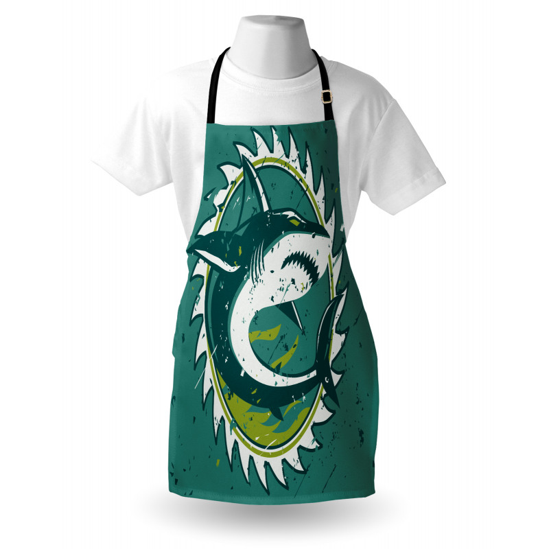 Shark Hunter Marine Art Apron