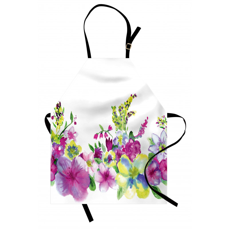 Watercolor Garden Apron