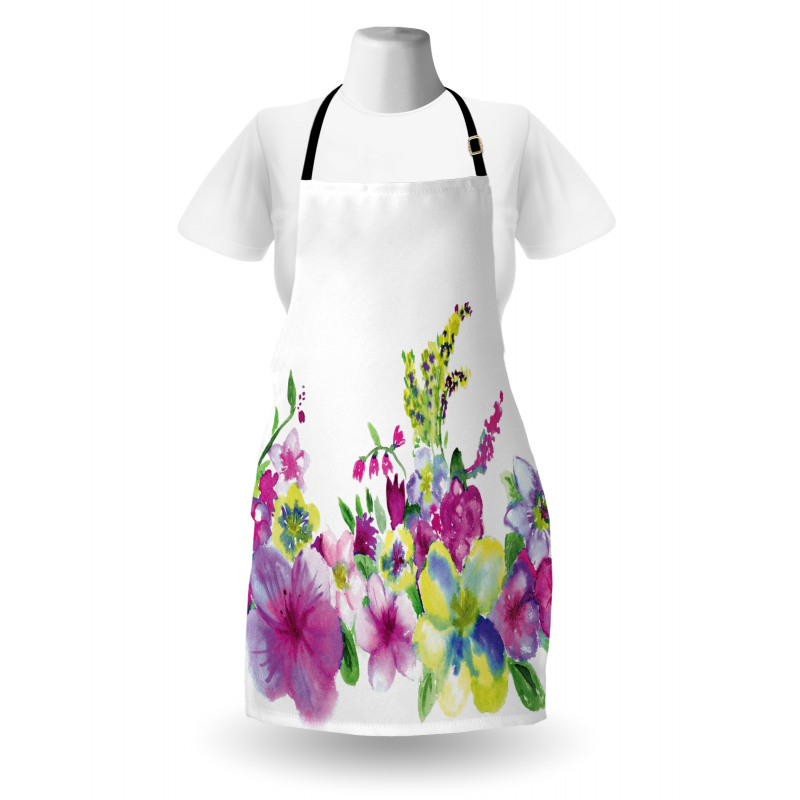 Watercolor Garden Apron