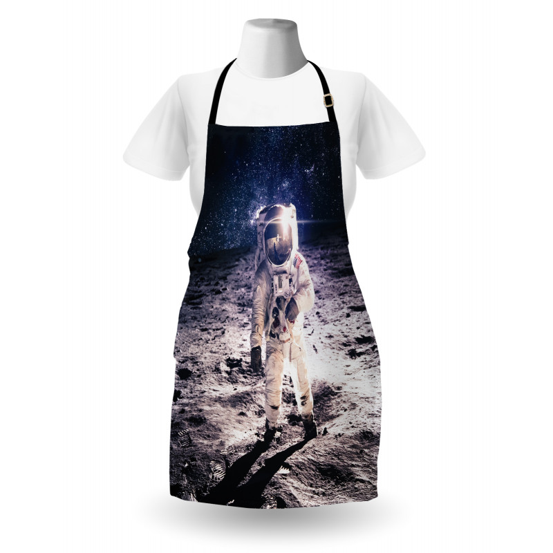 Moon Surface Journey Apron