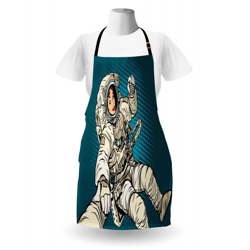 Astronaut Love in Space Apron