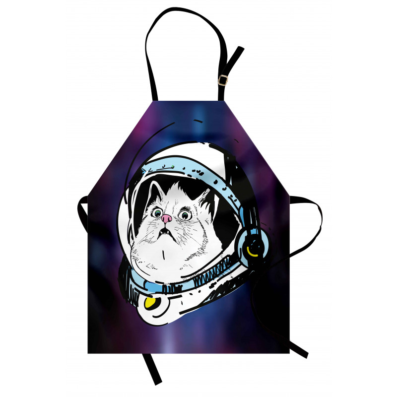 Kitten Astronaut Cosmic Apron
