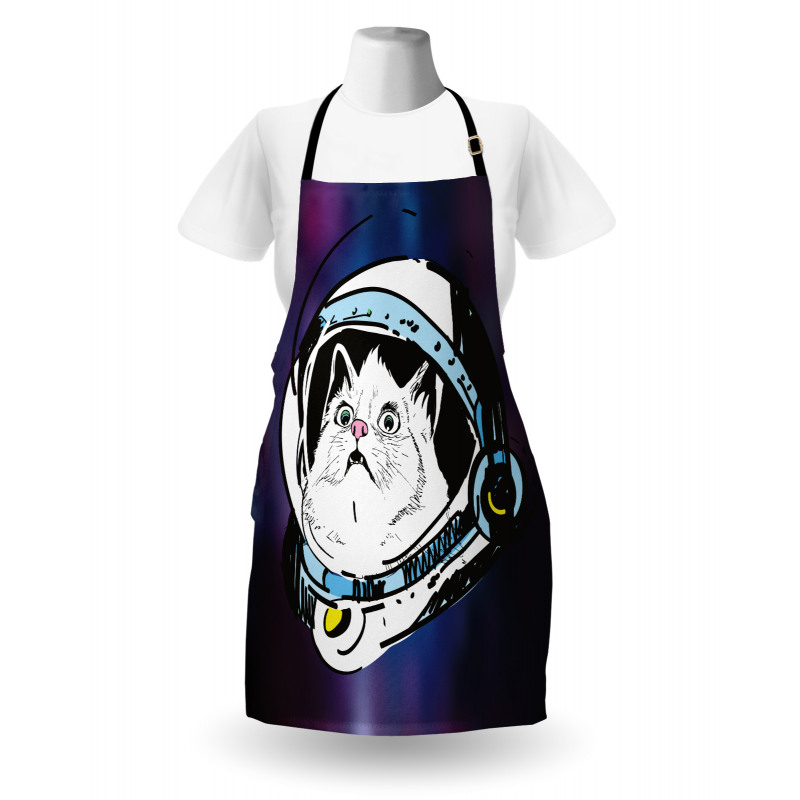 Kitten Astronaut Cosmic Apron