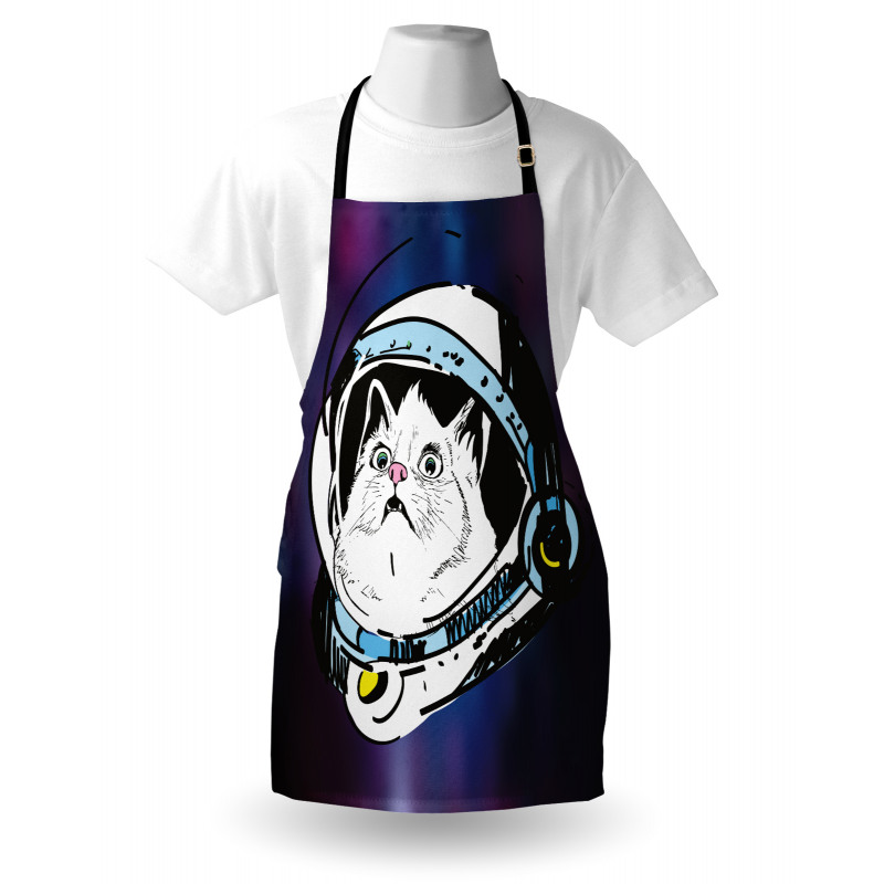 Kitten Astronaut Cosmic Apron