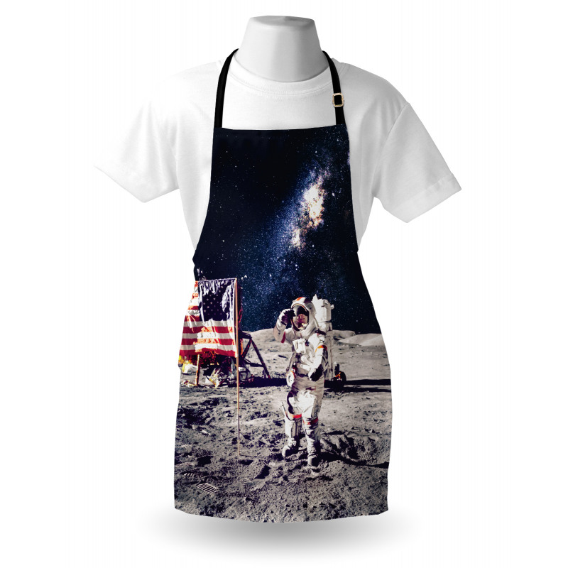 Moon Astronaut Space Apron