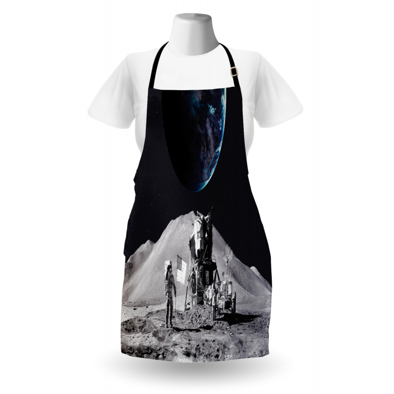 Moon Outer Space Apron