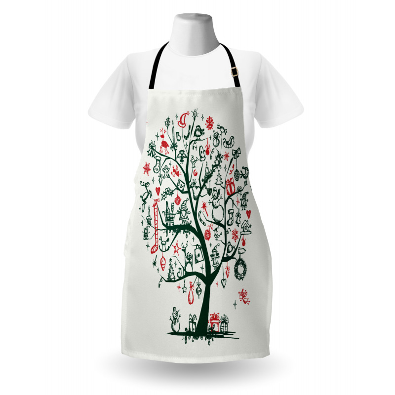 Tree Ornaments Gifts Apron