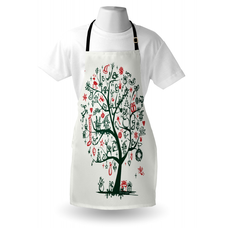 Tree Ornaments Gifts Apron