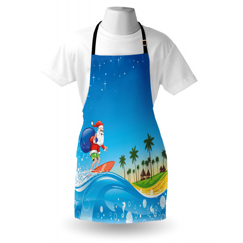 Surfing Santa Beach Apron