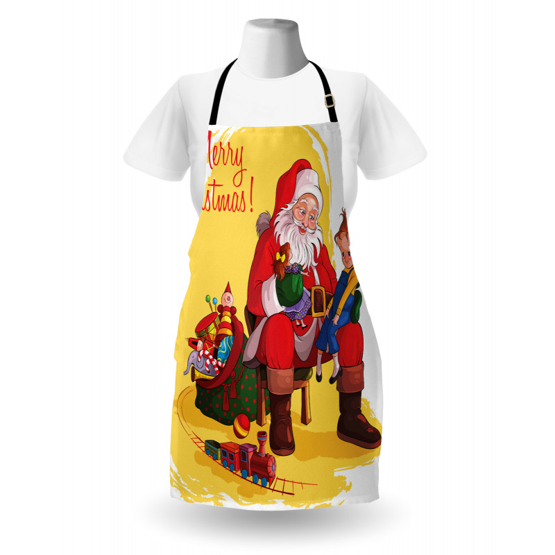 Kid and Santa Gifts Apron