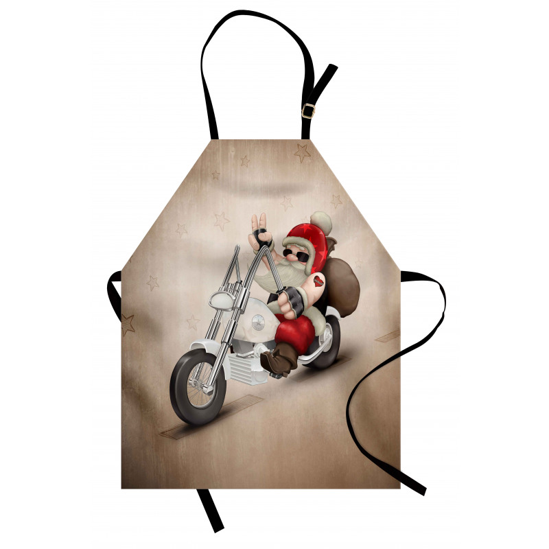 Cool Santa on Bike Apron