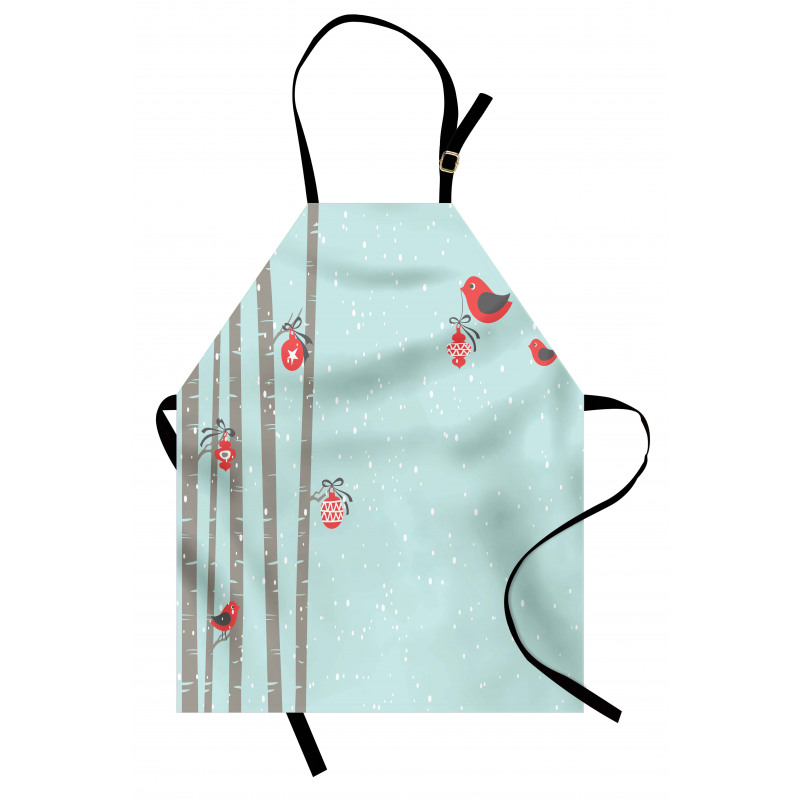 Red Bird Winter Apron