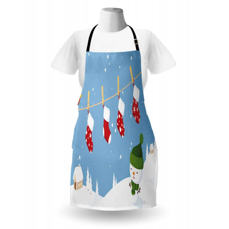 Socks Hanging Bird Apron