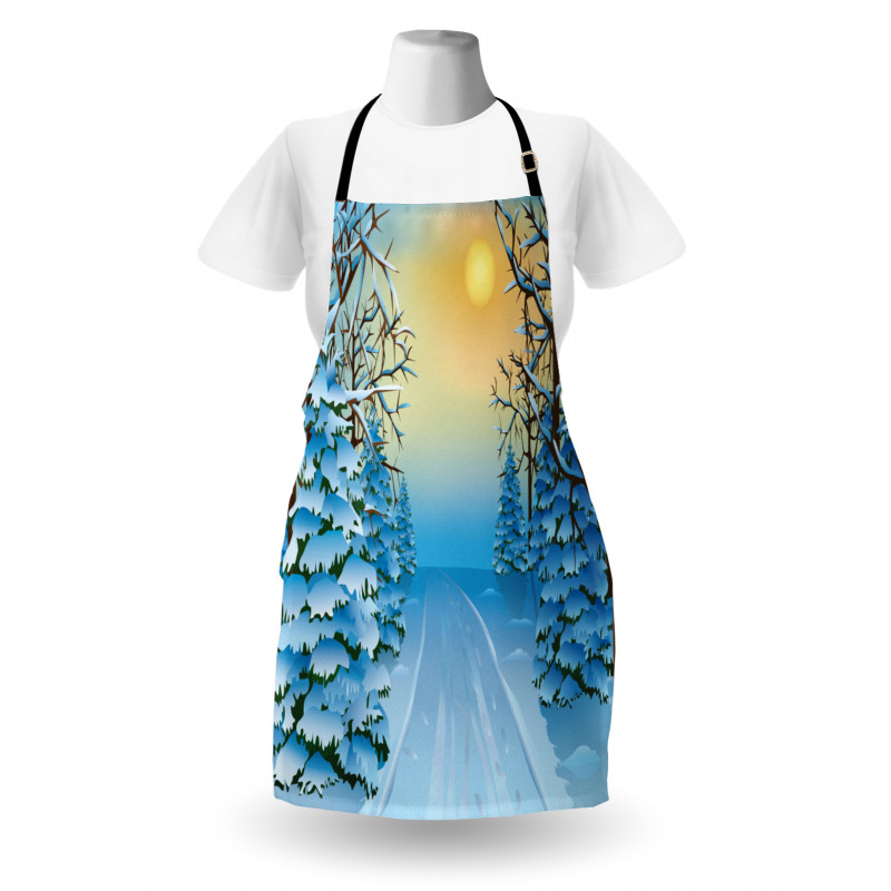 Cartoon Landscape Apron