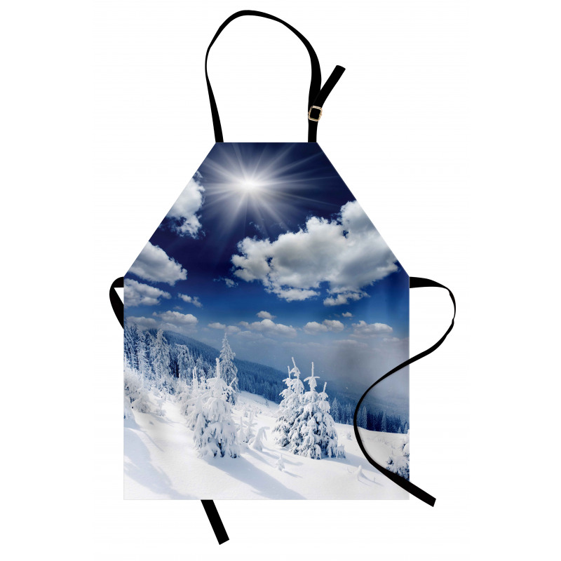 Snow Covered Trees Apron