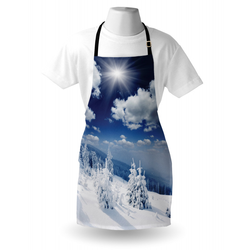 Snow Covered Trees Apron