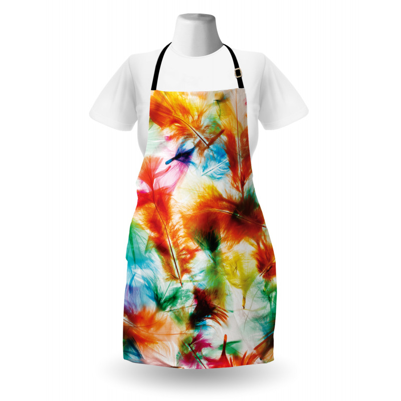Puffy Dreamy Feathers Apron