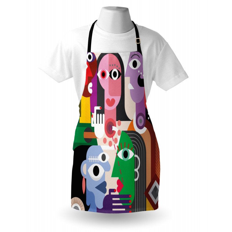 Modern Abstract Colorful Design Apron