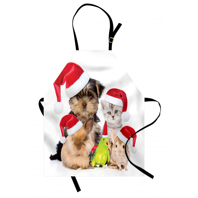 Christmas Theme Pets Apron