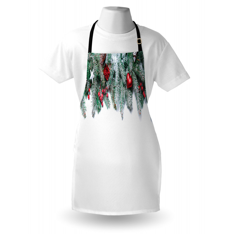 Stars Berries Xmas Apron