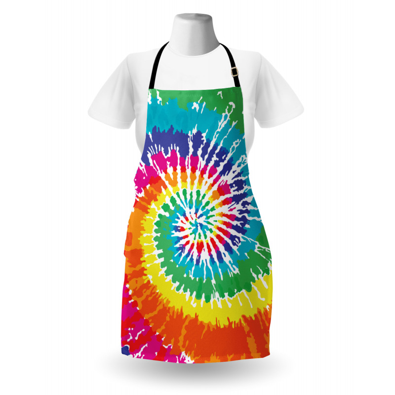 Rainbow Tie Dye Effect Apron