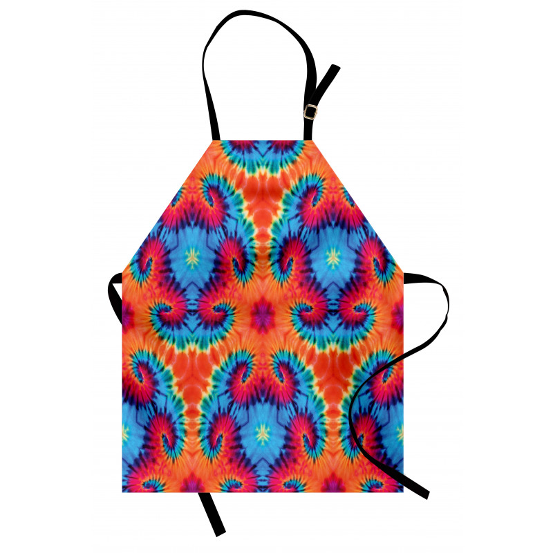 Orange and Blue Motif Colorful Apron