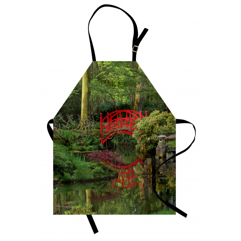 Chinese Bridge in a Forest Apron