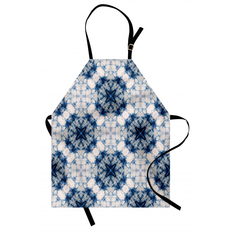Çiçekli Mutfak Önlüğü Geometrik Tie Dye Desenli