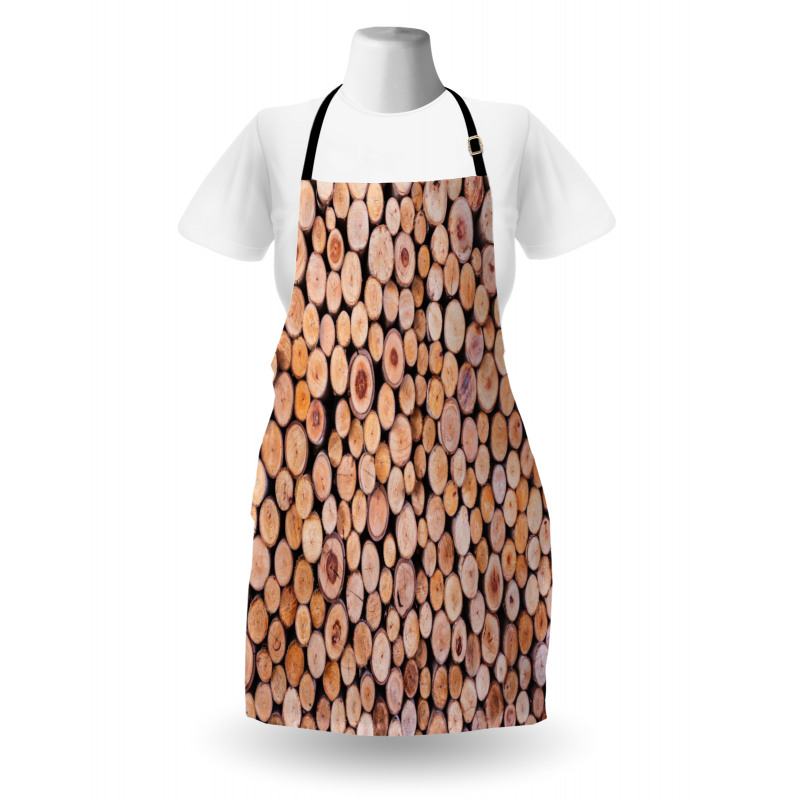 Wooden Lumber Tree Logs Apron