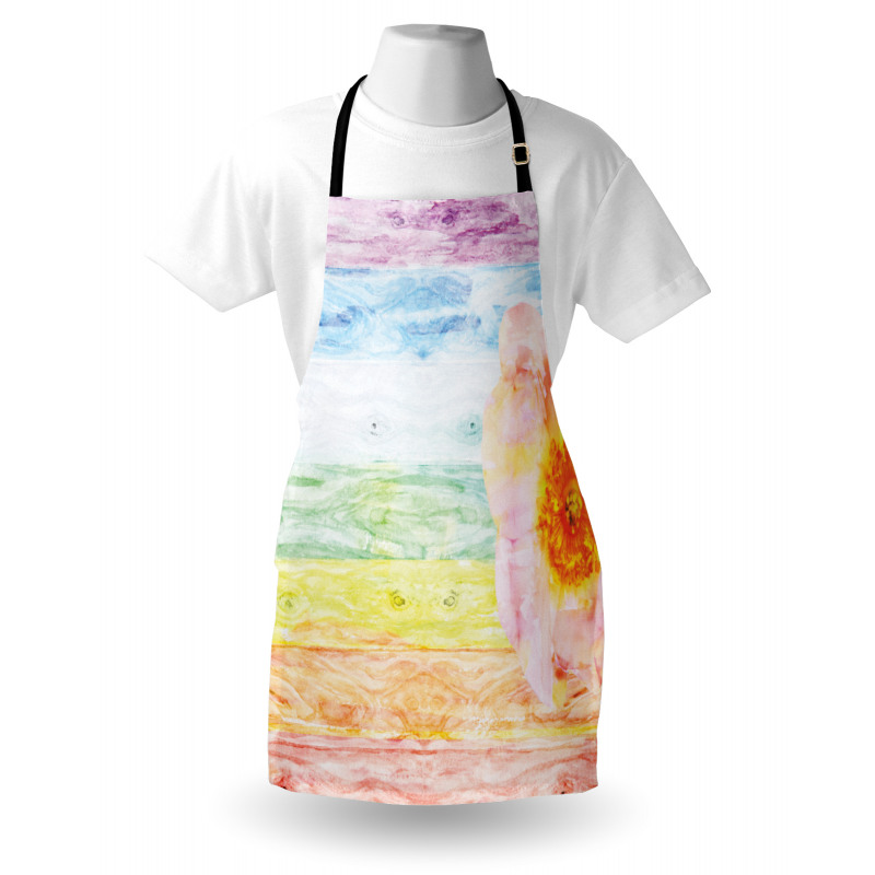 Summer Time Floral Roses Apron