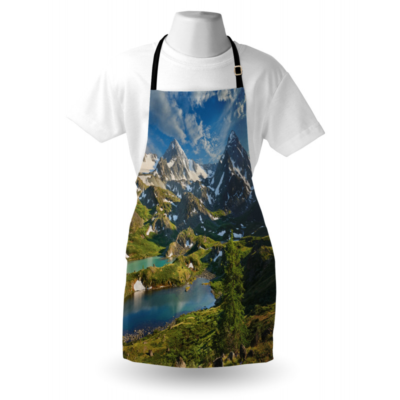 Snowy Mountain Lake Apron