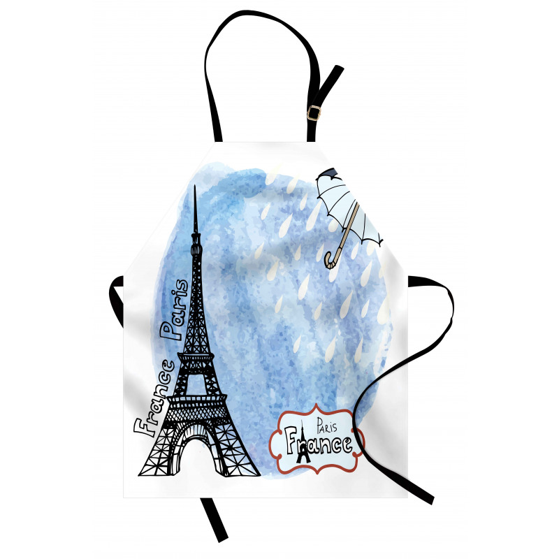 Watercolor Paris Apron